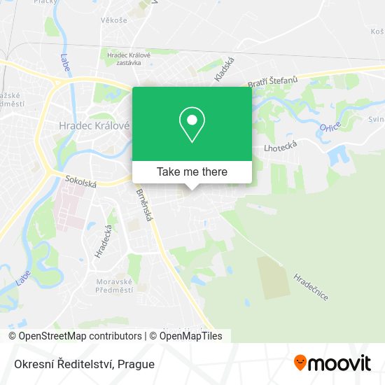 Okresní Ředitelství map