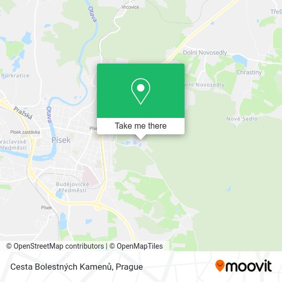 Cesta Bolestných Kamenů map