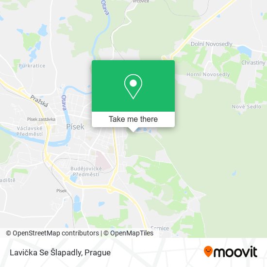 Lavička Se Šlapadly map