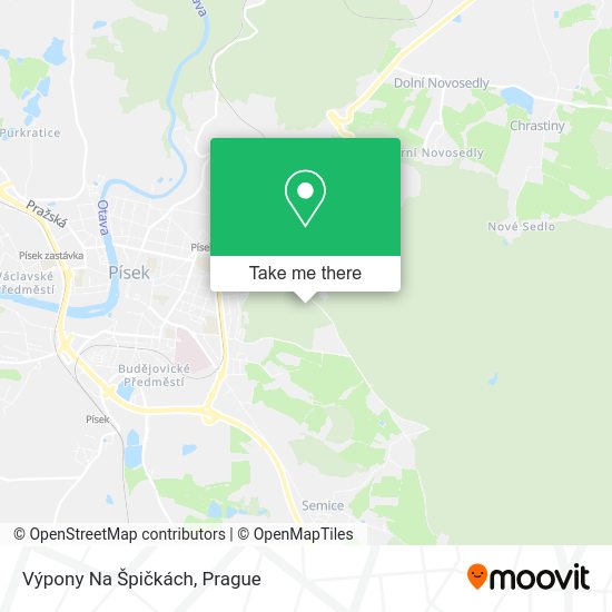 Výpony Na Špičkách map