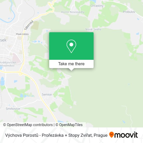 Výchova Porostů - Prořezávka + Stopy Zvířat map