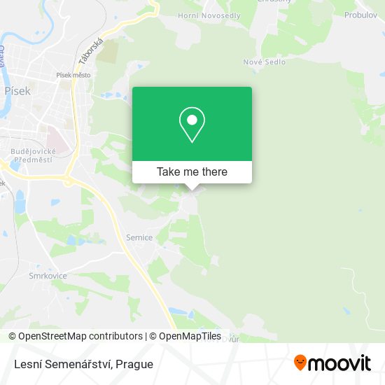 Lesní Semenářství map