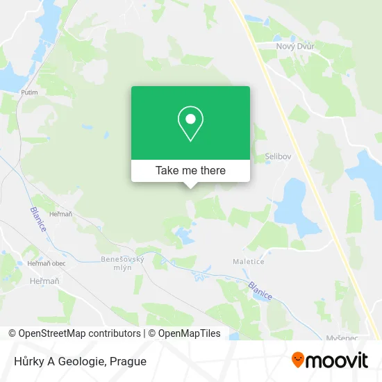 Карта Hůrky A Geologie