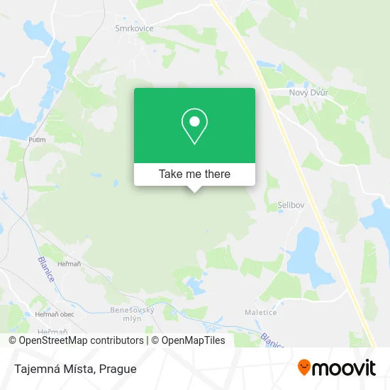 Карта Tajemná Místa