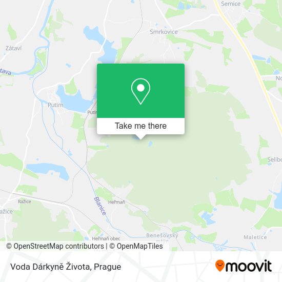 Voda Dárkyně Života map