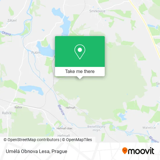 Umělá Obnova Lesa map