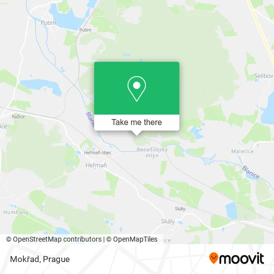 Карта Mokřad