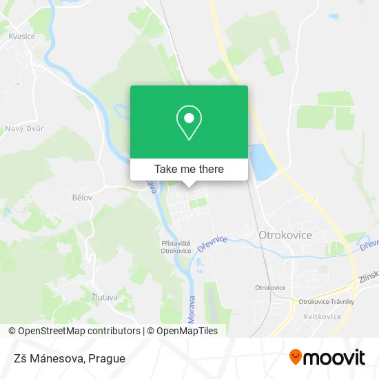 Карта Zš Mánesova