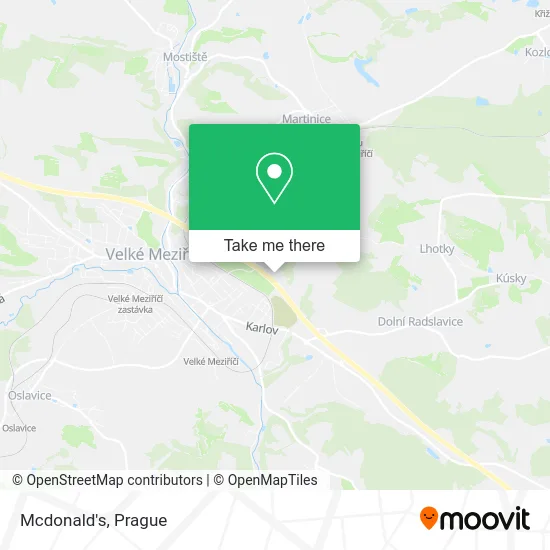 Карта Mcdonald's