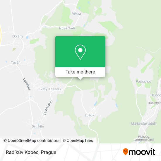 Radíkův Kopec map