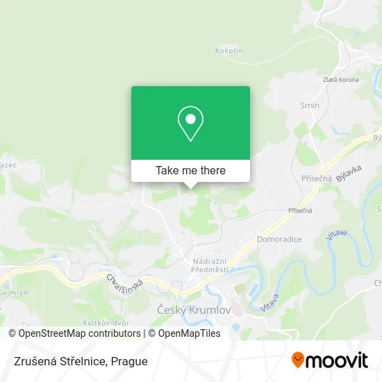 Карта Zrušená Střelnice