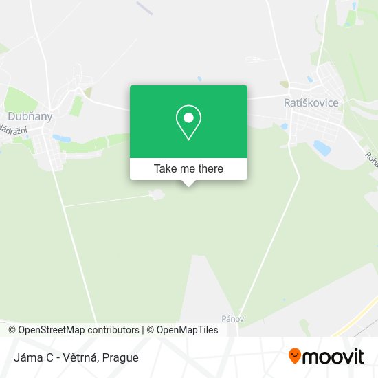Jáma C - Větrná map