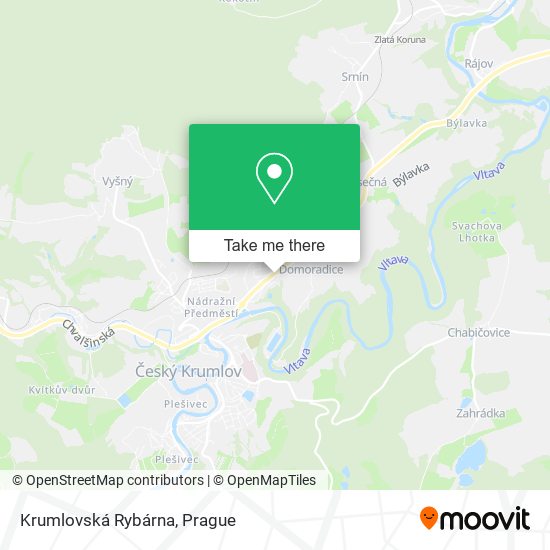 Krumlovská Rybárna map