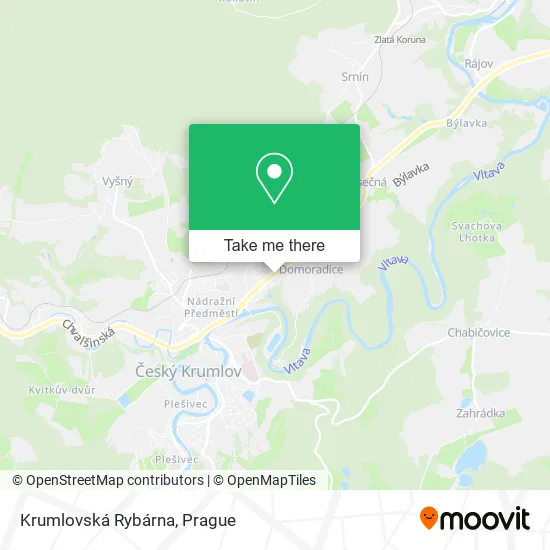 Карта Krumlovská Rybárna
