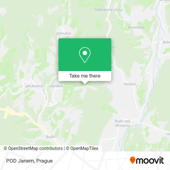 Карта POD Janem