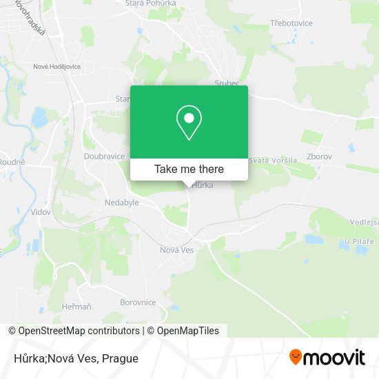 Карта Hůrka;Nová Ves