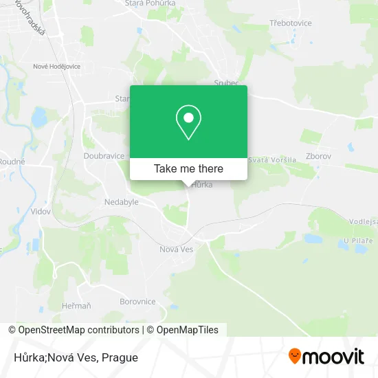 Карта Hůrka;Nová Ves