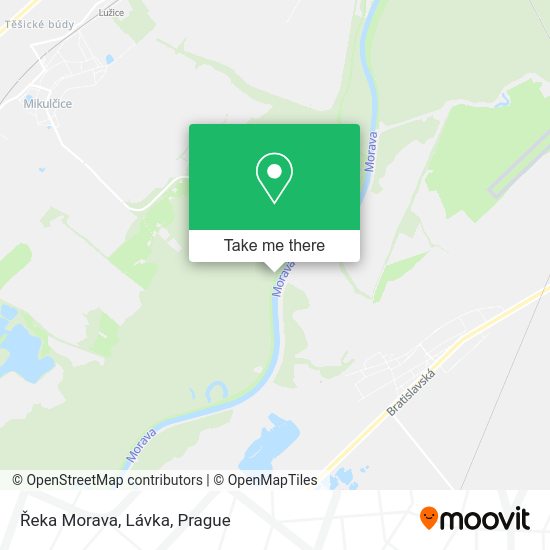 Карта Řeka Morava, Lávka