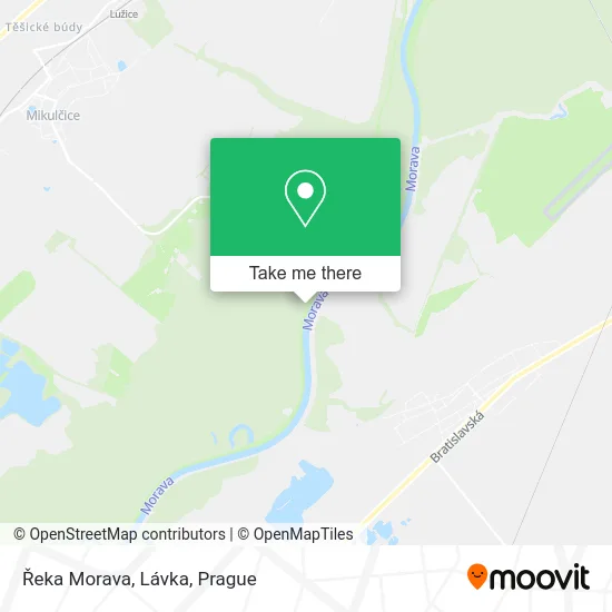 Карта Řeka Morava, Lávka