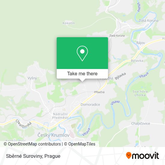 Sběrné Suroviny map