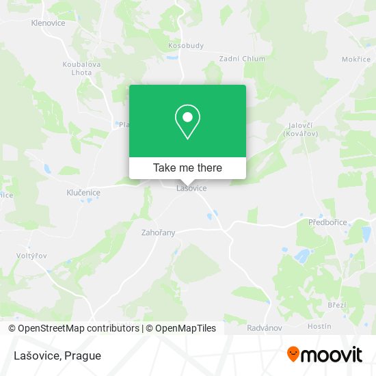 Lašovice map