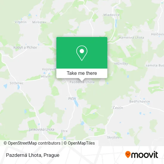 Карта Pazderná Lhota
