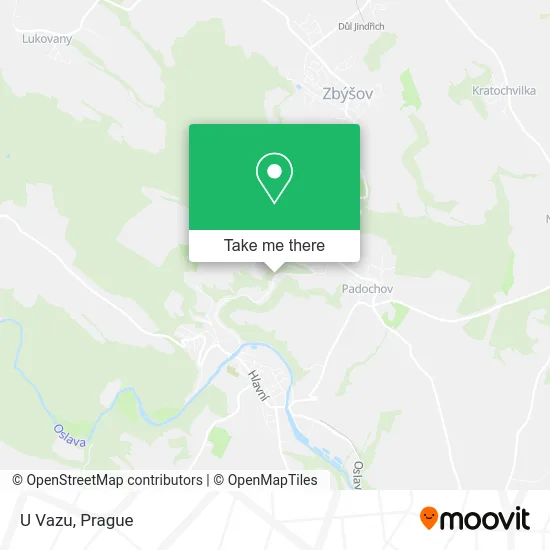 Карта U Vazu