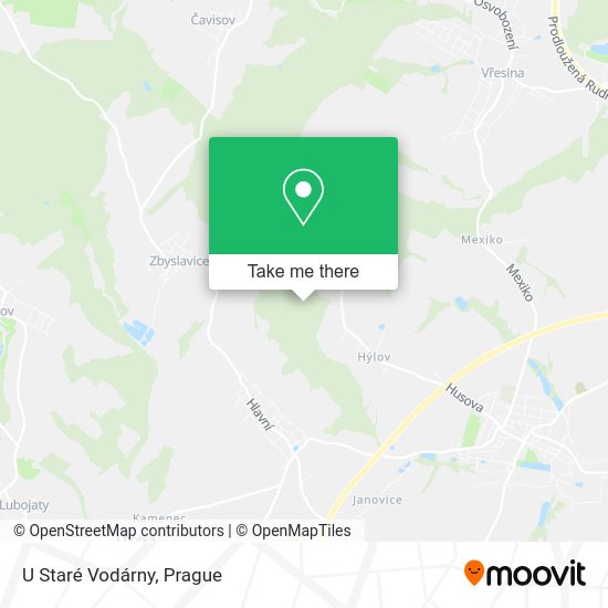 U Staré Vodárny map