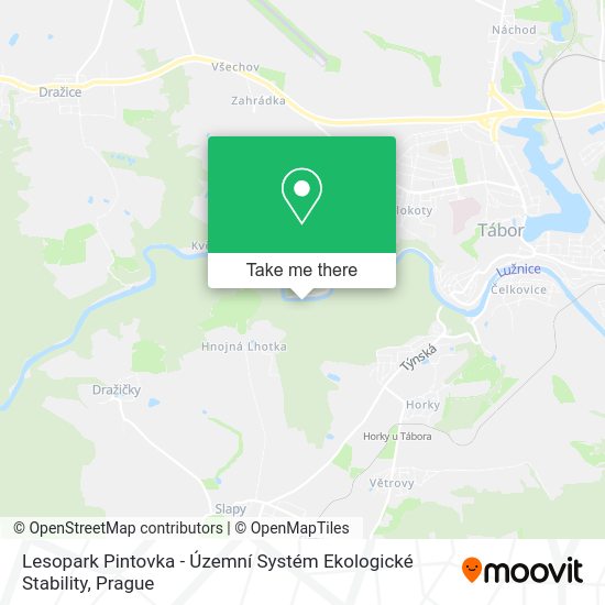 Lesopark Pintovka - Územní Systém Ekologické Stability map