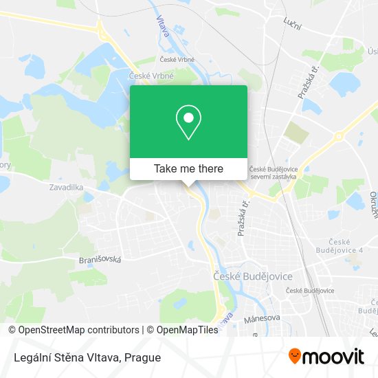 Legální Stěna Vltava map