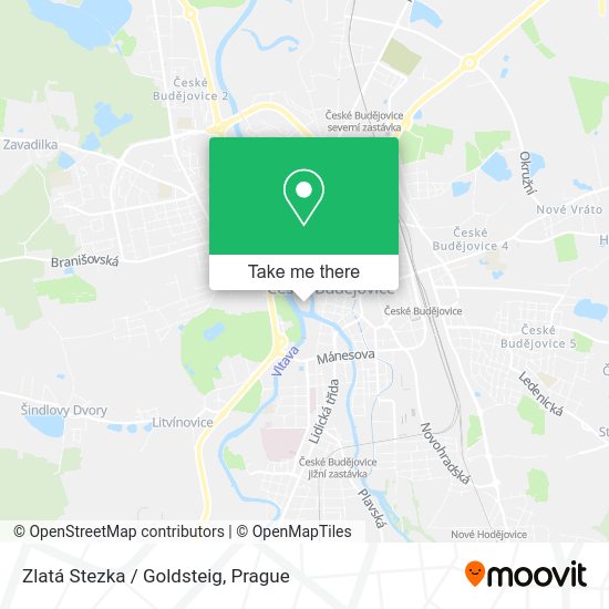 Zlatá Stezka / Goldsteig map
