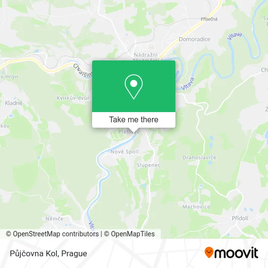 Карта Půjčovna Kol