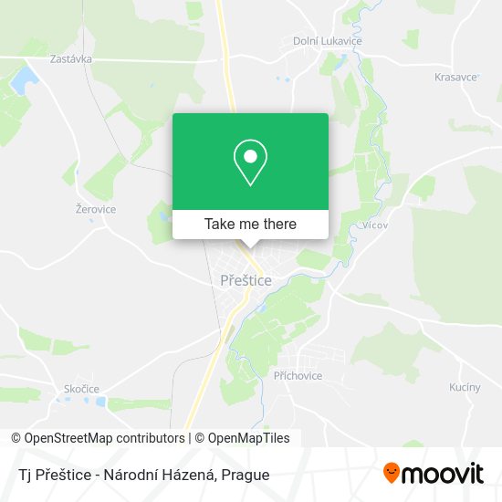 Tj Přeštice - Národní Házená map