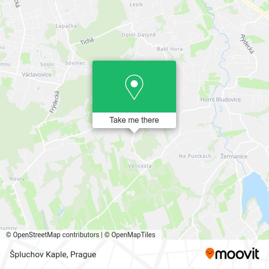 Карта Špluchov Kaple