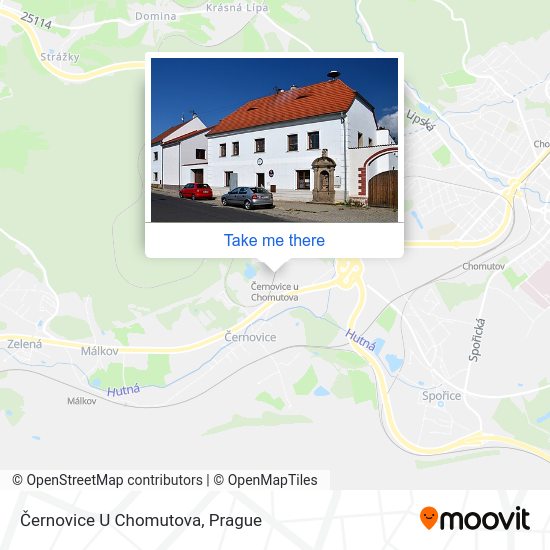 Černovice U Chomutova map