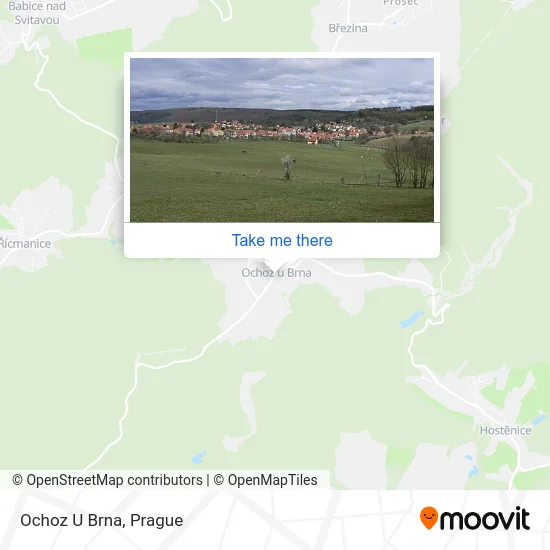 Карта Ochoz U Brna