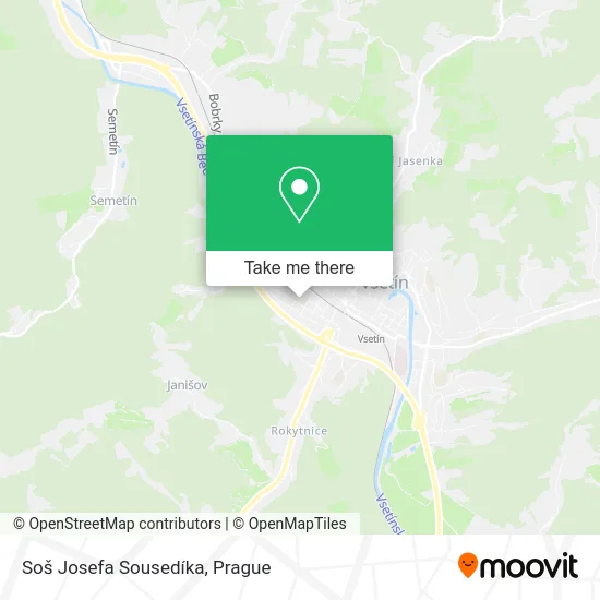 Карта Soš Josefa Sousedíka