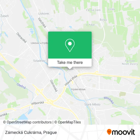 Карта Zámecká Cukrárna