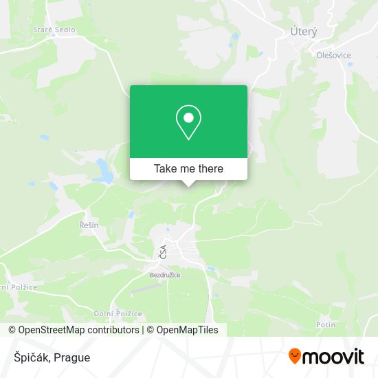 Карта Špičák