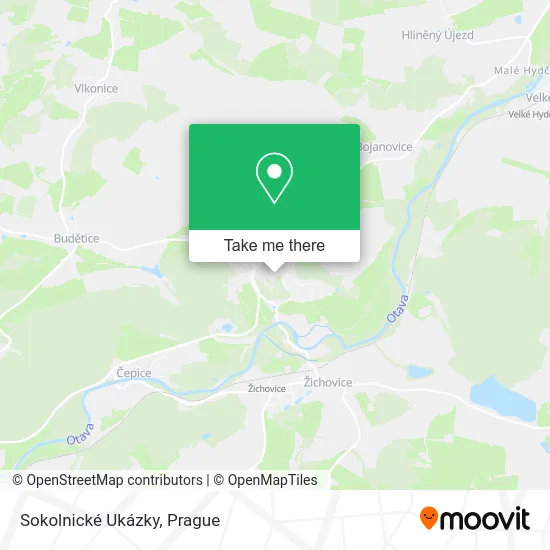 Карта Sokolnické Ukázky