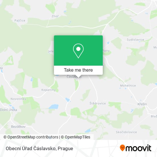 Obecní Úřad Čáslavsko map