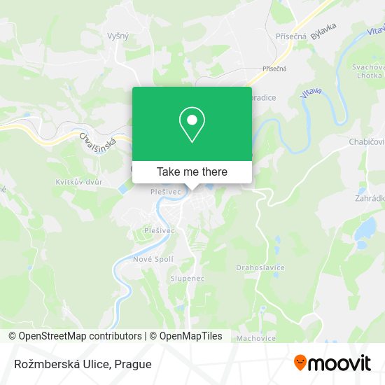 Карта Rožmberská Ulice