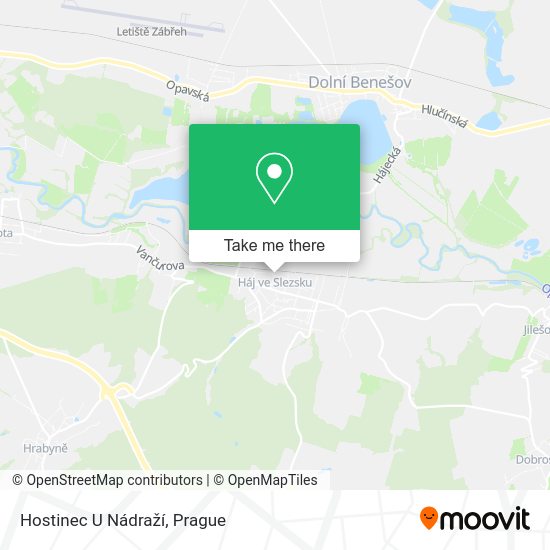 Hostinec U Nádraží map