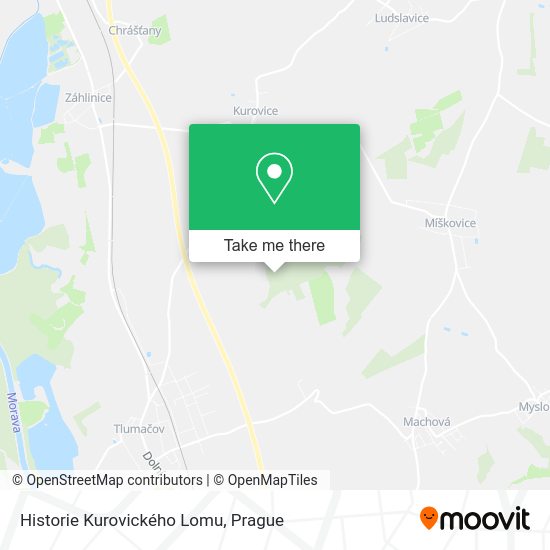 Historie Kurovického Lomu map