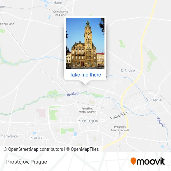 Карта Prostějov