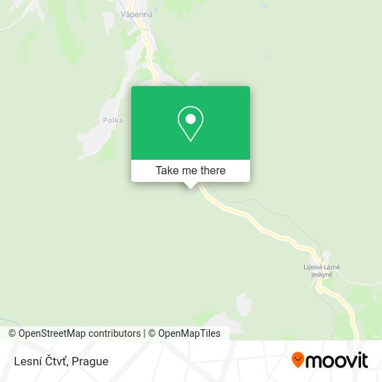Lesní Čtvť map