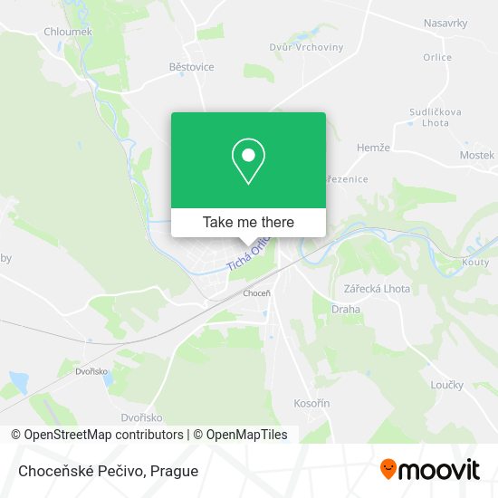 Choceňské Pečivo map
