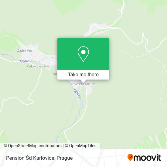 Pension Šd Karlovice map