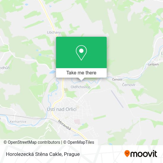 Horolezecká Stěna Cakle map