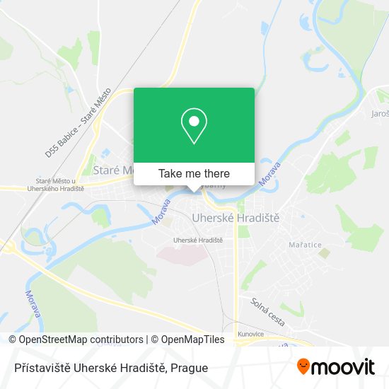 Přístaviště Uherské Hradiště map